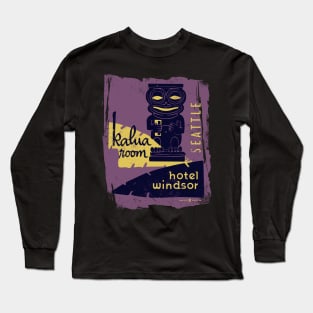 Vintage Kalua Room Seattle Hotel Windsor Long Sleeve T-Shirt